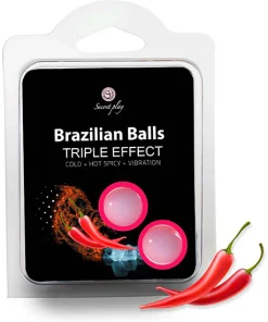 Set 2 Brazilian Balls Triple Efecto - Secret Play